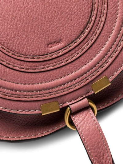 Shop Chloé Mini Marcie Shoulder Bag In Pink