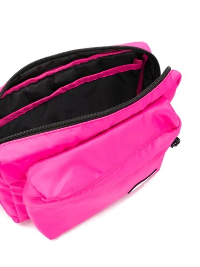 Shop Msgm Logo Belt Bag In Pink