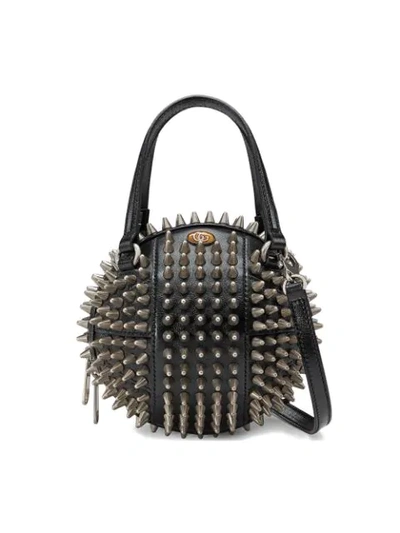 Shop Gucci Black Tifosa Metal Studded Mini Bag