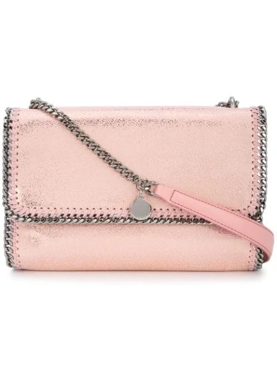Shop Stella Mccartney Foldover Falabella Bag - Pink