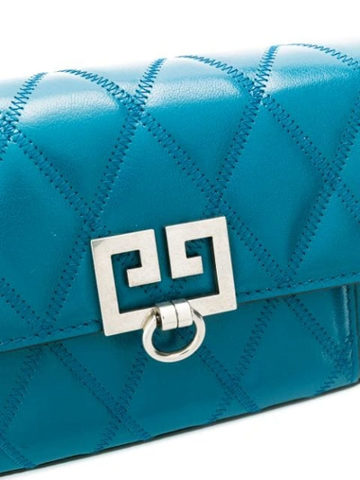 Shop Givenchy Mini Pocket Quilted Bag In Blue