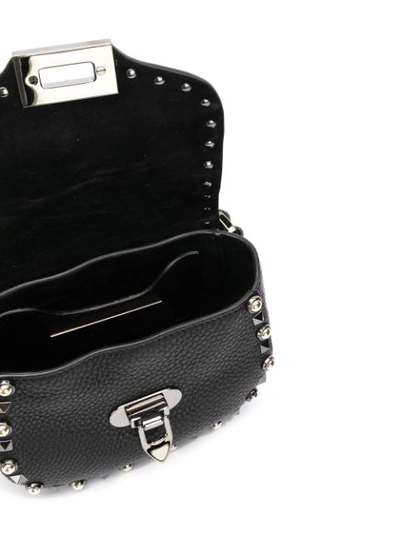 Shop Valentino Garavani Rockstud Waist Bag In Black