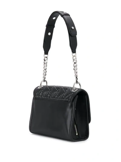 Shop Karl Lagerfeld K/kuilted Studs Small Shoulderbag In 994 Black