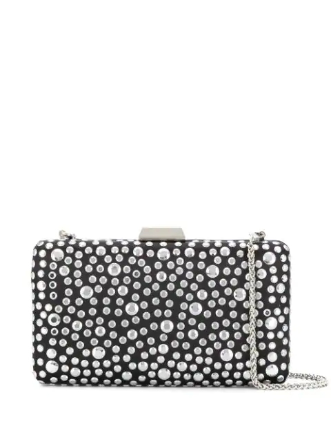 black studded clutch bag
