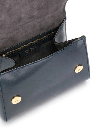 Shop Jimmy Choo Madeline Top-handle Bag In Blue