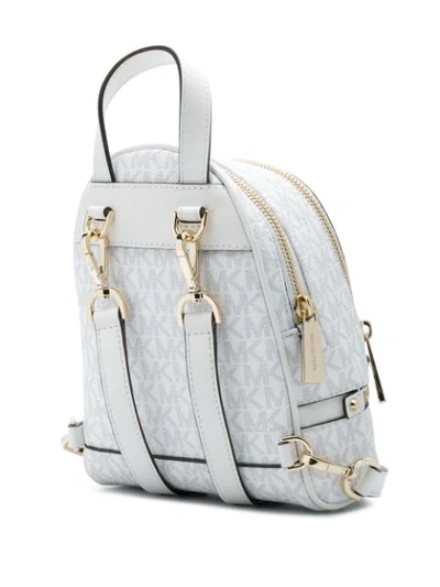 Shop Michael Michael Kors Rhea Backpack In White