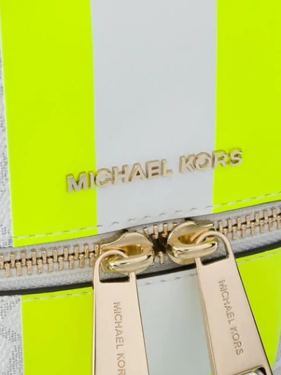 Shop Michael Michael Kors Rhea Backpack In White