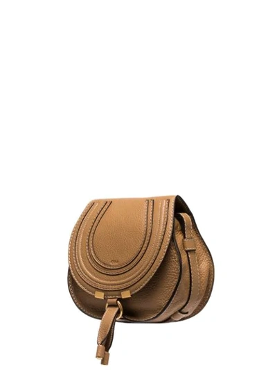 CHLOÉ MINI MARCIE SHOULDER BAG - 棕色