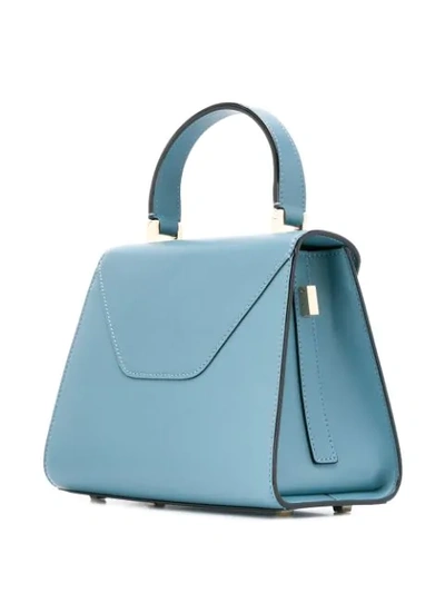 Shop Valextra Iside Gioiello Mini Bag In Blue