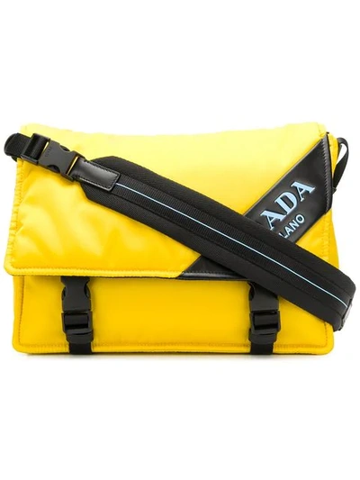 Prada Logo Crossbody Bag In Yellow | ModeSens