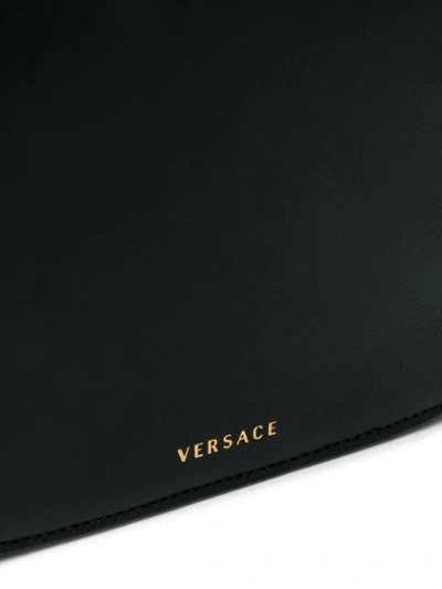 Shop Versace Virtus Dual-carry Bag In Black