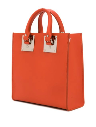 Shop Sophie Hulme Albion Tote Bag In Orange