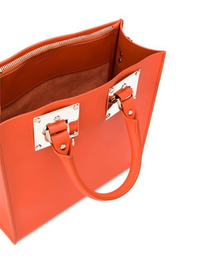 Shop Sophie Hulme Albion Tote Bag In Orange