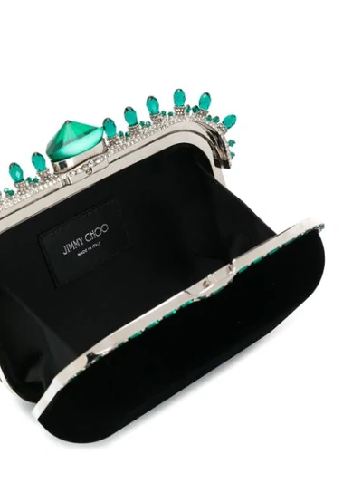 Shop Jimmy Choo Cloud Clutch Bag In Black