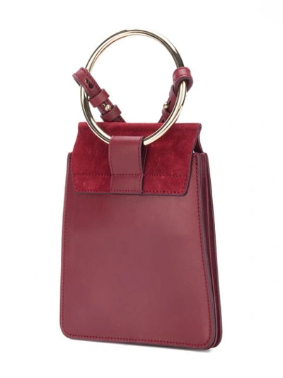 Shop Chloé Faye Small Bracelet Bag In Red