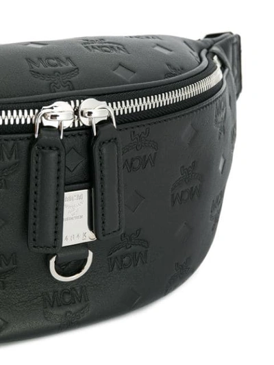 Shop Mcm Furstan Monogrammed Belt Bag In Black