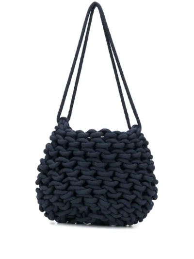 Shop Alienina Braided Bag In Blue