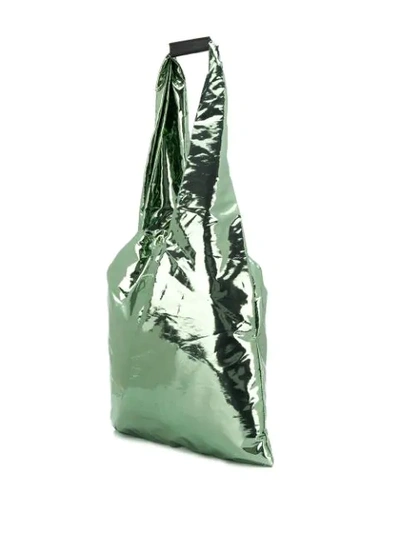 Shop Mm6 Maison Margiela Japanese Bucket Bag In Green