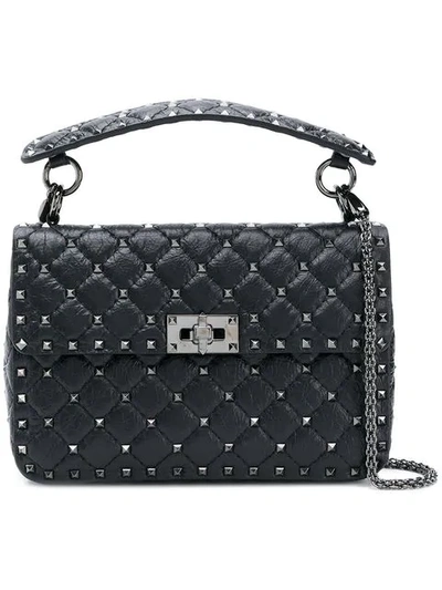 Shop Valentino Garavani Rockstud Spike Crossbody Bag - Black