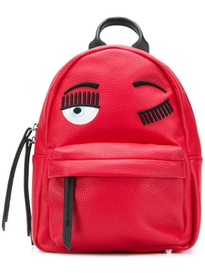 Shop Chiara Ferragni Mini Flirting Backpack - Red