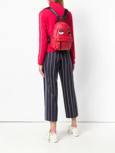 Shop Chiara Ferragni Mini Flirting Backpack - Red
