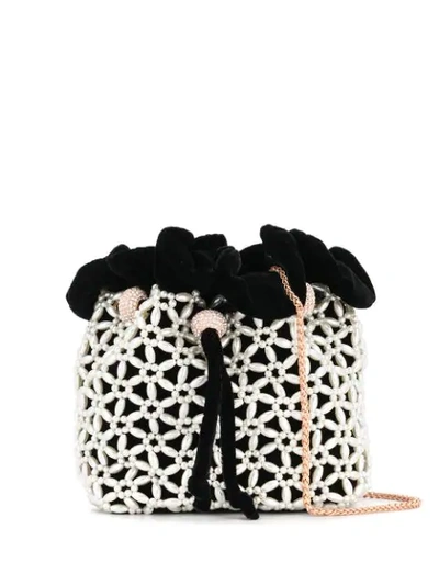 Shop Sophia Webster Pearl Caged Tote Bag In Black