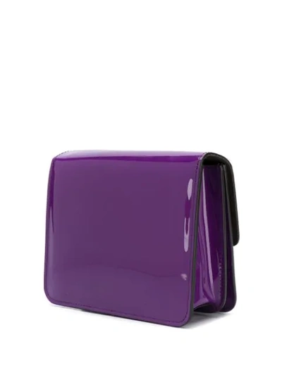 Shop Fendi Karligraphy Shoulder Bag In Purple