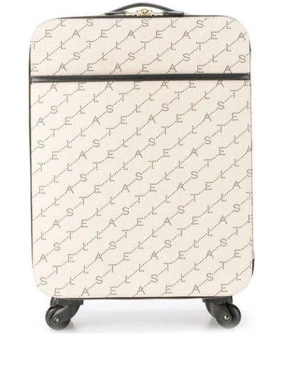 Shop Stella Mccartney Logo Print Trolley In Neutrals