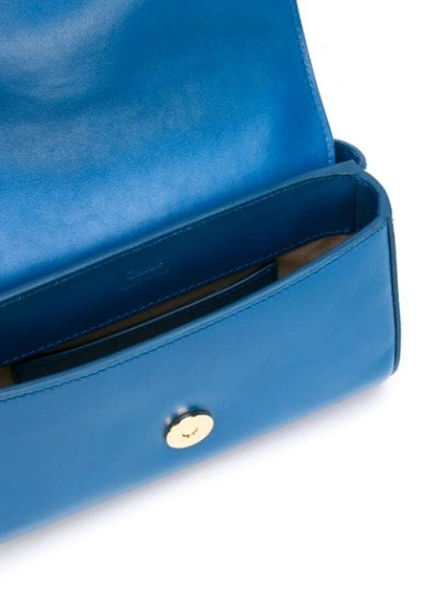 Shop Chloé C Belt Bag In Blue