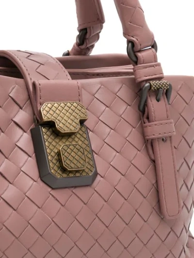 Shop Bottega Veneta Woven Tote Bag In Pink