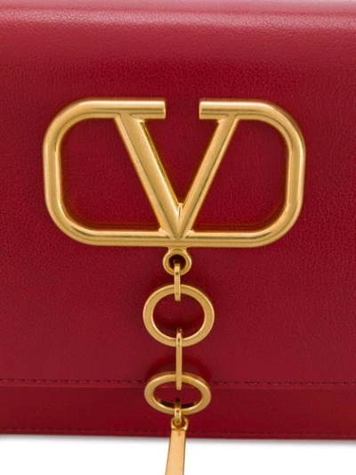 Shop Valentino Garavani Vring Shoulder Bag In Red