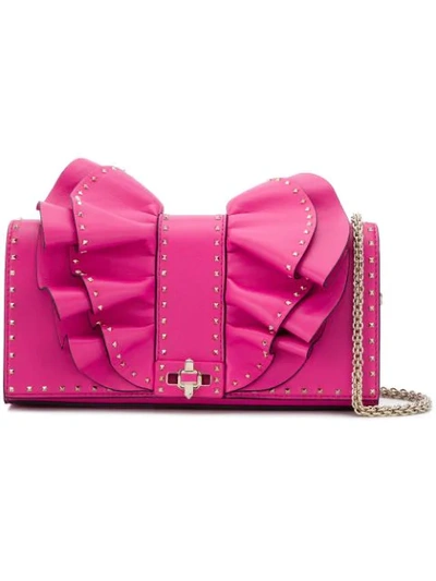 Shop Valentino Garavani Very V Shoulder Bag - Pink