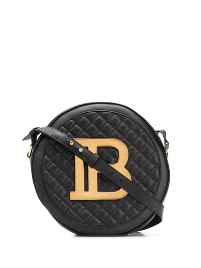 Shop Balmain Disco Shoulder Bag In Black