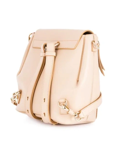 Shop Chloé Faye Small Backpack In Neutrals