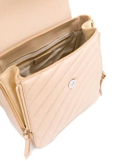 Shop Chloé Faye Small Backpack In Neutrals