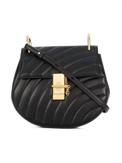 Shop Chloé Medium Drew Bijou Shoulder Bag In Black