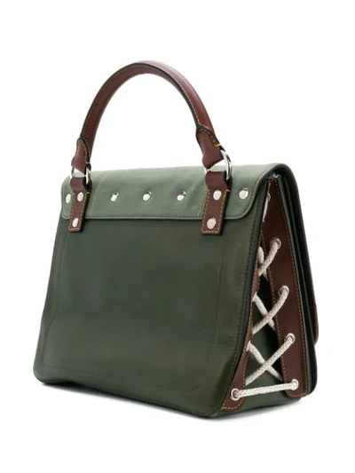 Shop Jw Anderson Military Green Large Disc Satchel