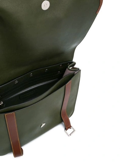 Shop Jw Anderson Military Green Large Disc Satchel