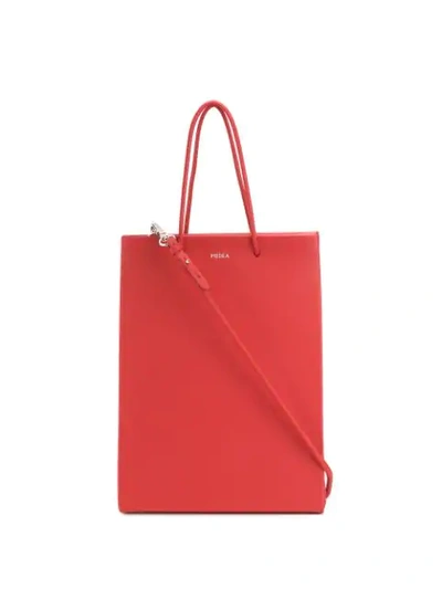 Shop Medea Prima Tall Tote In Red