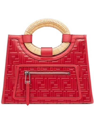 Shop Fendi Runaway Shopper Bag In Red