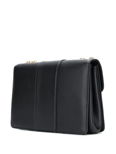 Shop Dolce & Gabbana Interlocking Dg Shoulder Bag In Black