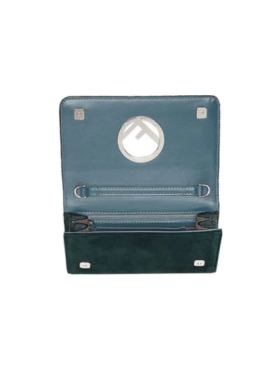 Shop Fendi Green Wallet On Chain Mini Velvet Bag