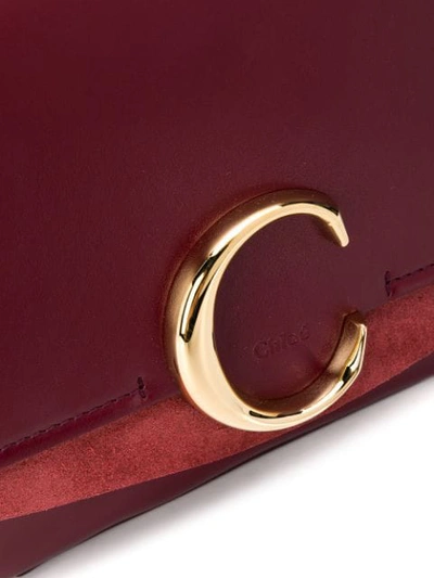 Shop Chloé Small  C Bag In Red