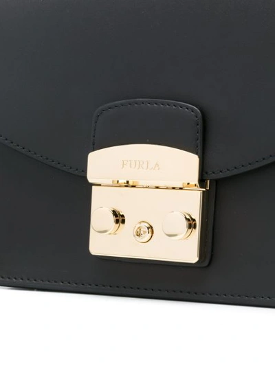 Shop Furla Small Metropolis Crossbody In Black