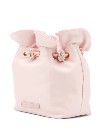 Shop Sophia Webster Emmie Embellished Pouch Bag In Pink