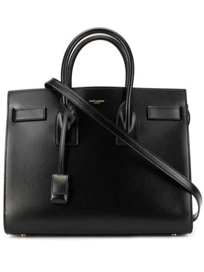 Shop Saint Laurent Sac De Jour Tote Bag In Black