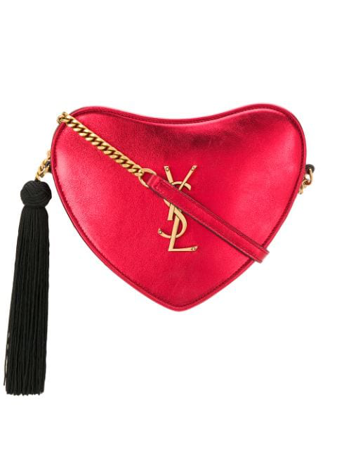 ysl heart bag red