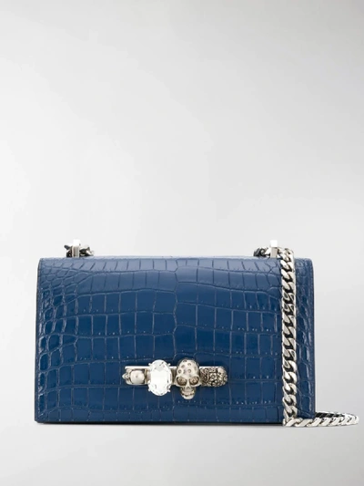 Alexander McQueen Jewelled crossbody bag Blau, HealthdesignShops