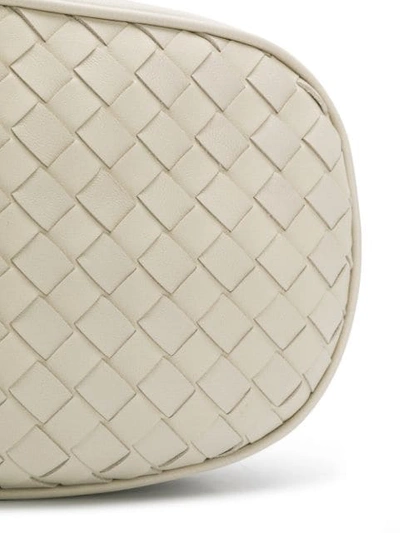Shop Bottega Veneta Intrecciato Belt Bag In White