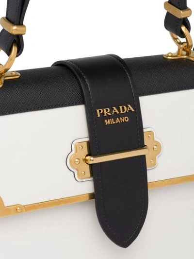 Shop Prada Cahier Bag In White